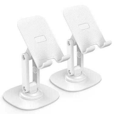 Imagem de Suporte para celular OMOTON ajustável dobrável, pacote com 2 unidades,