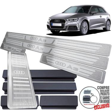 Imagem de Descanso + Soleira Audi A3 2017 A 2021 Prata Alto Relevo