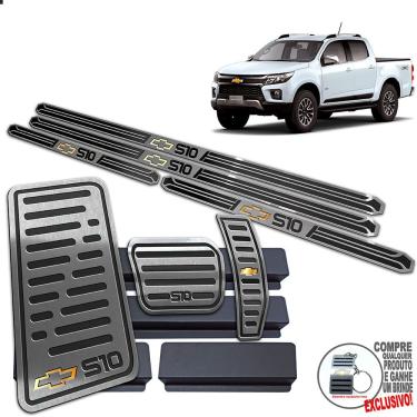 Imagem de Descanso Pedaleira Automático Soleira S10 2021 2022 Preto