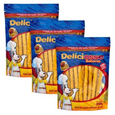 Imagem de Deliciosso palito médio sabor frango 200g - kit 3 un