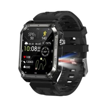 Imagem de Relógio Inteligente Militar Com GPS Integrado, Lanterna LED, Estrobosc