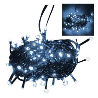 Imagem de Cordão Pisca-Pisca Natal 8,3M 100 Leds Luz Branca 220V - Magizi By Tuu