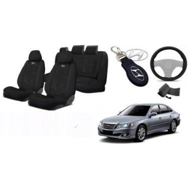 Imagem de Conjunto Capas Premium Personalizado Azera 08-12 + Volante + Chaveiro 