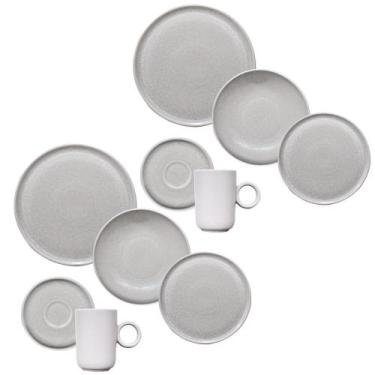 Imagem de Aparelho de Jantar Cerâmica Stoneware Sandy 40 peças Porto Brasil