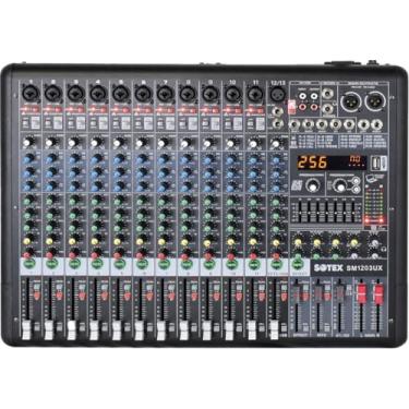 Imagem de MESA DE SOM LINHA SM COM 12 CANAIS COMBO MIC/LINE BALANCEADAS (11 MONO + 1 ESTÉREO)
