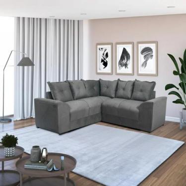Imagem de Sofá de Canto Ideal Ellegance Relax - Alpoim, Cinza