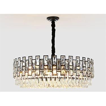 Imagem de Lustre de cristal moderno compatível com sala de estar, sala de jantar, lustre de led, cozinha, quarto, iluminação interna, decoração moderna