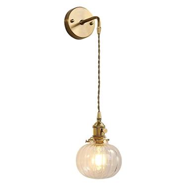 Imagem de Luminárias de parede para sala de estar Luminária de parede com padrão nórdico Luminária de vidro para sala de estar Arandelas de parede para quarto Decoração de casa G9