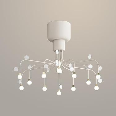 Imagem de Lustre de fogos de artifício industrial rente ao teto, luminária de teto semi-embutida LED de 28 W, lustres para sala de estar, luminárias pendentes Sputnik modernas para quarto e sala de ja
