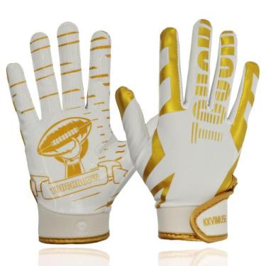 Imagem de Luvas de futebol KKVIMUSE Youth Sticky para meninos e meninas