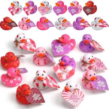 Imagem de Rubber Duckies Jerify Valentine's Day 5 cm com vales-presente (24 unid