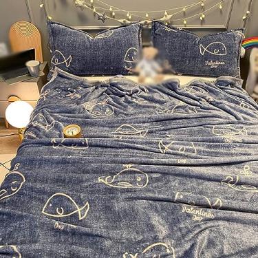 Imagem de Cobertor, único, quente, microfibra, cobertor de colo, elegante, semi-duplo, cobertor de pele, macio (cor 9, 150 * 200 cm)