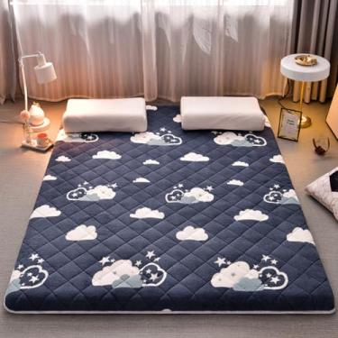 Imagem de 5JJJLOOOPP Colchão de cama, semi-duplo, alta resiliência, pode ser usado por um longo tempo, colchão, outono/inverno, 150 * 200 cm, amortecimento melhorado, sem entupimento (cor 4, 135 * 200 cm)