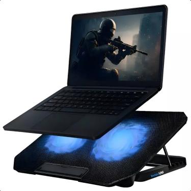 Imagem de Suporte Notebook Até 17 Polegadas Com 2 Cooler Ventoinhas Refrigerada