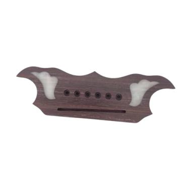 Imagem de KiBcsLic Ponte de guitarra de de 6 cordas, acessórios para instrumentos musicais, reparo, peça prática para violão acústico para músicos amantes da