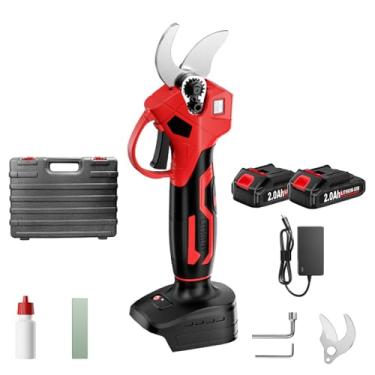 Imagem de Tesoura De Poda A Bateria Com 2000mah*2 Tesouras EléTricas Sem Fio RecarregáVeis ​​Com Carregador E Caixa De Armazenamento Tesouras EléTricas, Para Galhos De PapelãO