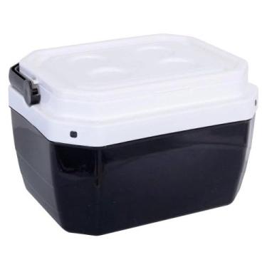 Imagem de Cooler Caixa Térmica Media 17 Litros 24 Latas Com Alça Praia Camping Pesca(Preta)