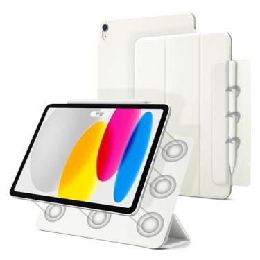 Imagem de Dwopar Capa magnética para iPad (A16) 11ª geração 28 polegadas 2025, Smart Folio para iPad 10ª geração 27.7 cm 2022, suporte triplo para tablet com hibernar/despertar automático, capa fina e leve