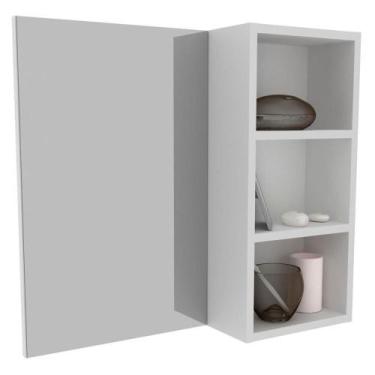 Imagem de Espelheira Para Banheiro 3 Nichos Bn3609 Branco - TECNO MOBILI
