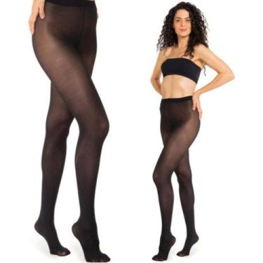 Imagem de Meia Calça Feminina Opaca Adulto Clássica Fio 40 Trifil, Preto, EG