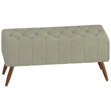 Imagem de Puff Puf Para Sala 100 Cm Pes Madeira Trit Veludo Sl 940 Peer Sl 940 -