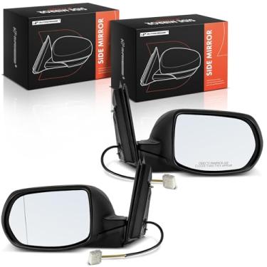 Imagem de A-Premium Par (2) espelhos retrovisores elétricos do lado do motorista e do passageiro - Compatível com Honda CR-V CRV 2012 2013 2014 - Espelho retrovisor externo externo liso dobrável manual não