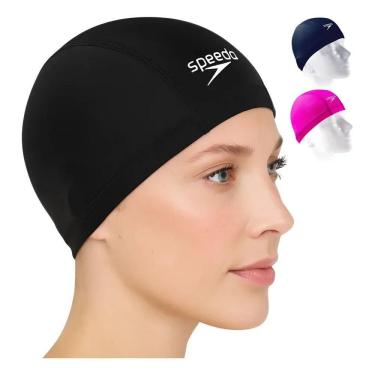 Imagem de Touca De Natação Speedo De Tecido Xtrafit Preto