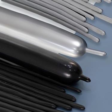 Imagem de 260 Balloons Black Silver, 50 Pcs Black 50 Pcs Silver Long Balloons Twisting Skinny Magic Balloon for New Years Eve Party Decor Balloon Arch Animals Kids Birthdays Baby Shower Decorations Supplies