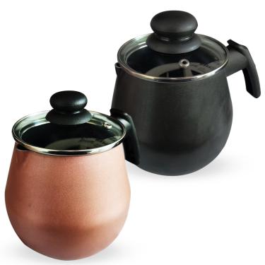 Imagem de Fervedor Leiteira Bule Antiaderente 1,5 Litros Com Tampa de Vidro