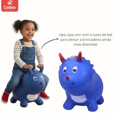 Imagem de Dinossauro Upa Upa Infantil Musical Divertido Azul - Castela