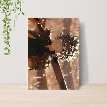 Imagem de Genérico, Quadro Black Clov Anime A4 | Placa MDF 09