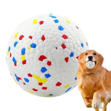 Imagem de Bolas para cães, bolas de tênis para cães - Brinquedo para Brinquedos de dentição com bola de mastigar indestrutível | Bolas de tênis interativas de brinquedo de quebra-cabeça para pequenos anima