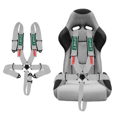 Imagem de Arnês de segurança BESTZHEYU SFI 5 pontos Racing com almofadas