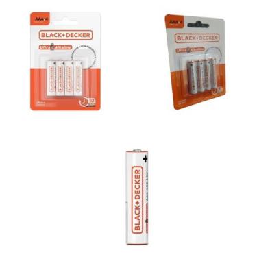 Imagem de Pilha Alcalina Aaa Lr03 1.5v Palito 4 Unidades Black+decker - BlackDec