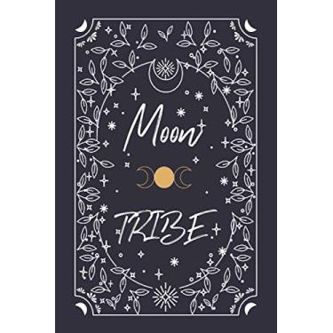 Imagem de Moon tribe: Wiccan Journal, Dark Purple Notebook for Writing, Sketching, Drawing, Affirmation, Designing Altars: - Book of Shadows Blank Journal, 6x9” ... Blank Dotted Book (Magical Dot Grid)