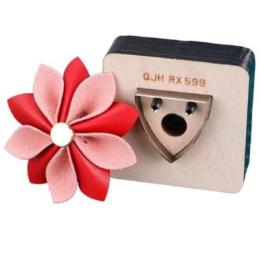 Imagem de YJIUYUANQ Molde para artesanato de pétalas de metal, perfurador de precisão de 30 x 30 mm para estampagem e corte de couro