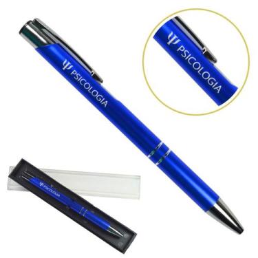 Imagem de Caneta Personalizada Coloridas Cursos Metal Profissional Psicologia - 