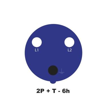 Imagem de Tomada De Sobrepor Industrial 2p T 63 A 220-250 Vca 6 H Tramontina