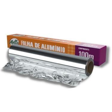 Imagem de Kit Com Um Rolo De Folha De Aluminio Trinta Por Cem Metros Para Embala