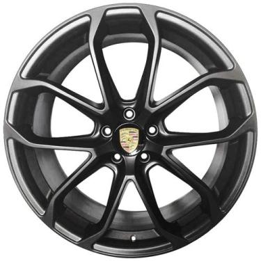 Imagem de Kit 4 Rodas Aro 18x8 PORSCHE GTS 5X113 Black. Acetinado - B.a.r