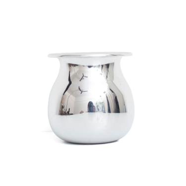 Imagem de Lota de aço inoxidável de 360 ml - Pote de água indiano tradicional e Pooja Kalash, jarro multiuso para Dahi, Lassi, leite, durável, à prova de ferrugem, utensílio de cozinha fácil de limpar