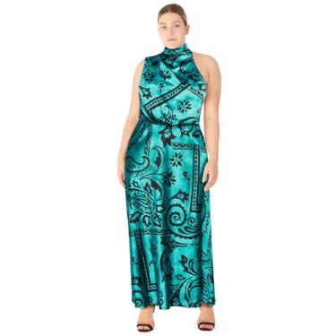 Imagem de City Chic Vestido coquetel feminino plus size - Elaine, Paisley, 58