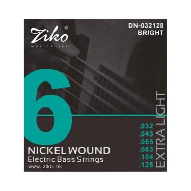 Imagem de Conjunto De Cordas Para Baixo Elétrico 5 10 Peças Aço Carbono Liga Hex