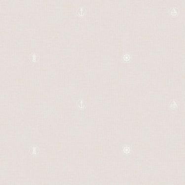 Imagem de Papel De Parede Lullaby Marinheiro Bege 2263 - Rolo 10m X 0,53m