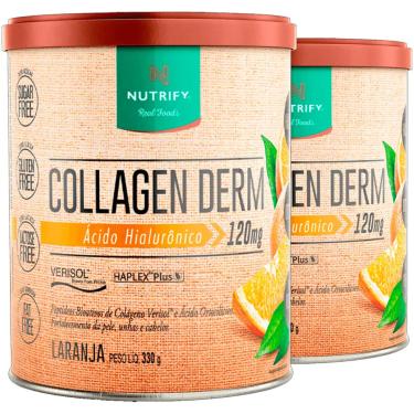 Imagem de 2x Collagen Derm Com Verisol Sabor Abacaxi 330g - Nutrify
