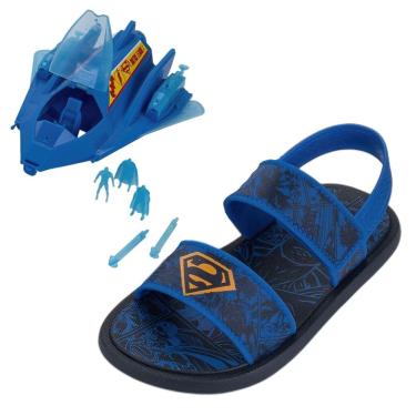 Imagem de Sandalia Infantil Menino Facil Calce Liga Da Justica Galaxy