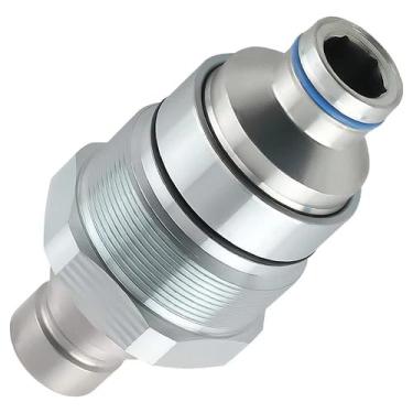 Imagem de Acoplador rápido hidráulico de face plana compatível com Johnn Deeree 7246802 AT406475 47396761 V1311-77150 373-6968 318E 319E 320E 753 763 773 863 864 883 A 220 A300 A770 S130 S150 S160 T140 T180