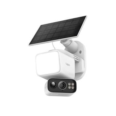Imagem de Tapo Bateria externa 2K Floodlight Camera Pan Tilt Camera com kit de painel solar, kit C615F