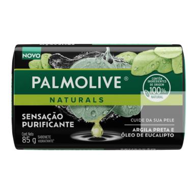 Imagem de SABONETE PALMOLIVE NATURALS SENSACAO PURIFICANTE ARGILA PRETA E OLEO DE EUCALIPTO 85G