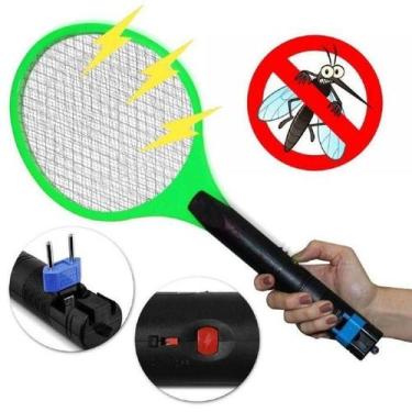 Imagem de Raquete Elétrica Mata Pernilongos Recarregável Bivolt - Gutill